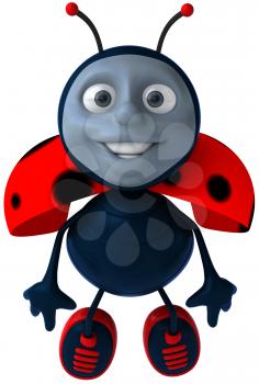 Royalty Free Clipart Image of a Ladybug