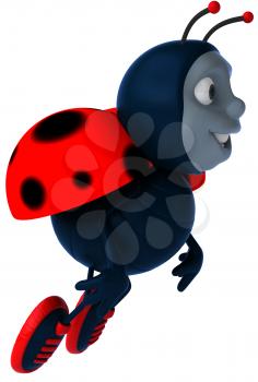 Royalty Free Clipart Image of a Ladybug