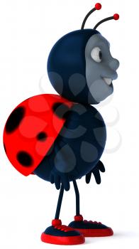 Royalty Free Clipart Image of a Ladybug