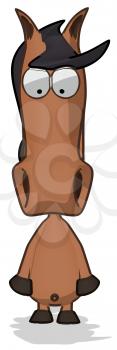 Royalty Free Clipart Image of a Horse