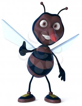 Royalty Free Clipart Image of a Mosquito