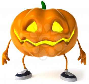 Royalty Free Clipart Image of a Jack-o-Lantern