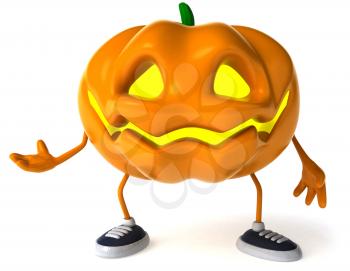 Royalty Free Clipart Image of a Jack-o-Lantern