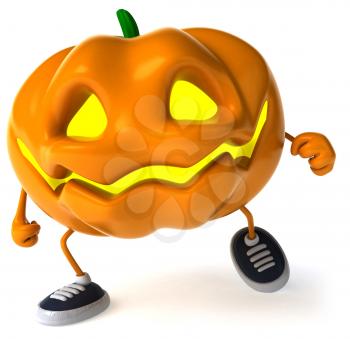 Royalty Free Clipart Image of a Jack-o-Lantern