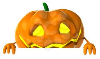 Royalty Free Clipart Image of a Jack-o-Lantern