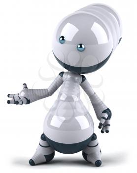 Royalty Free Clipart Image of a Robot