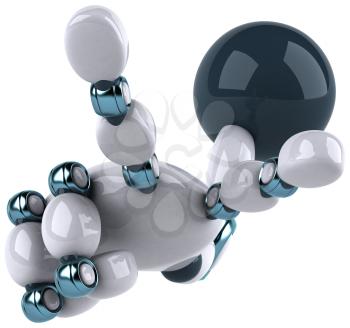 Royalty Free Clipart Image of a Robot Hand