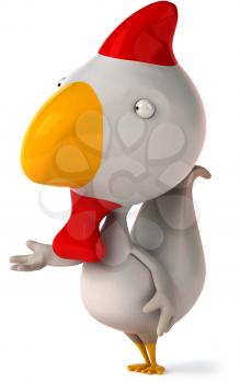 Royalty Free Clipart Image of a Chicken