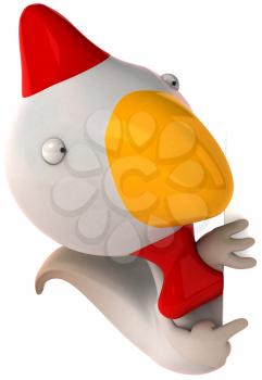 Royalty Free Clipart Image of a Chicken