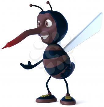 Royalty Free Clipart Image of a Mosquito