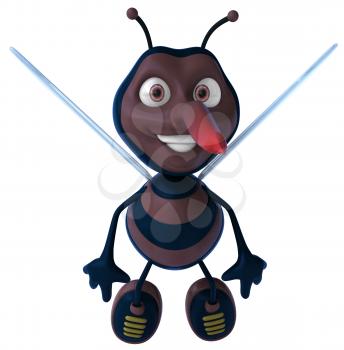 Royalty Free Clipart Image of a Mosquito