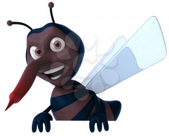 Royalty Free Clipart Image of a Mosquito