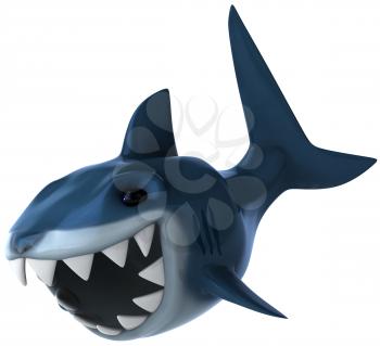 Royalty Free Clipart Image of a Shark