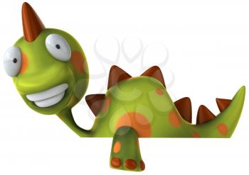 Royalty Free Clipart Image of a Dinosaur