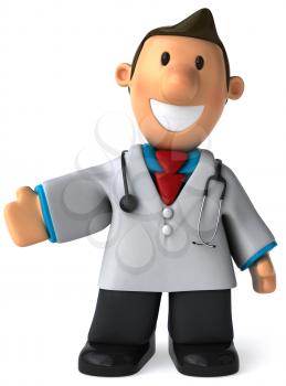 Royalty Free Clipart Image of a Doctor