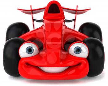 Royalty Free Clipart Image of a Race Car