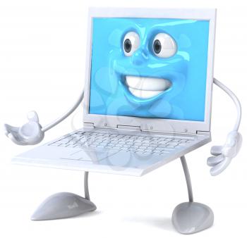 Royalty Free Clipart Image of a Laptop