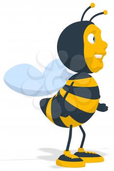 Royalty Free Clipart Image of a Bee