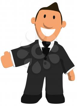 Royalty Free Clipart Image of a Businessman