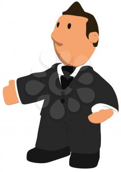 Royalty Free Clipart Image of a Businessman