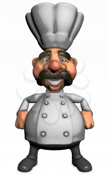 Royalty Free Clipart Image of a Chef