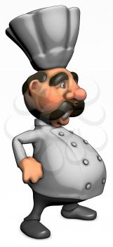 Royalty Free Clipart Image of a Chef