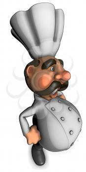 Royalty Free Clipart Image of a Chef