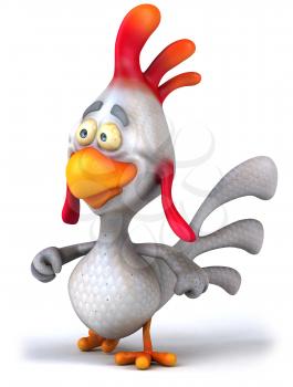 Royalty Free Clipart Image of a Chicken