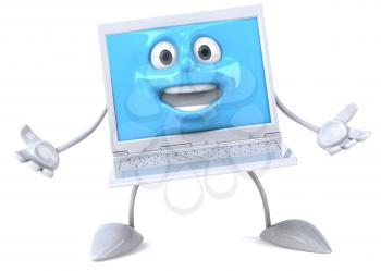 Royalty Free Clipart Image of a Laptop