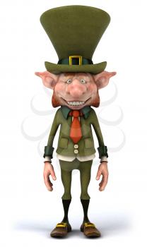 Royalty Free Clipart Image of a Leprechaun