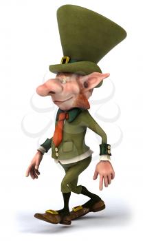 Royalty Free Clipart Image of a Leprechaun