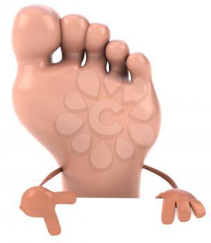 Royalty Free Clipart Image of a Foot