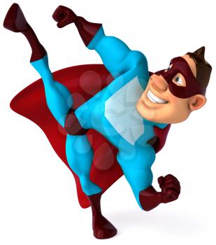 Royalty Free Clipart Image of a Superhero