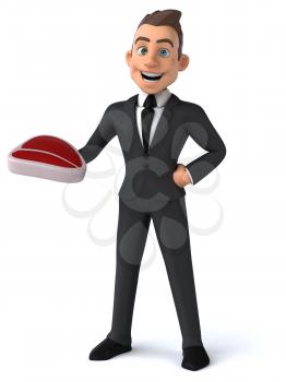 Fun businessman