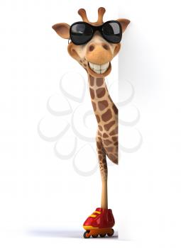 Fun giraffe