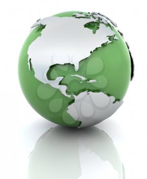 Royalty Free Clipart Image of a Globe