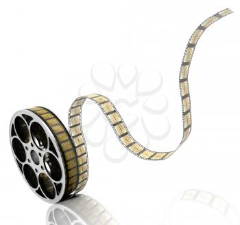 Royalty Free Clipart Image of a Film Reel