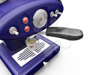 Royalty Free Clipart Image of a Coffee Machine