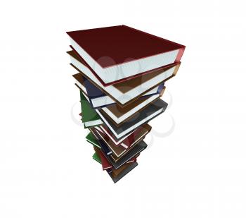 Royalty Free Clipart Image of a Stack of Books