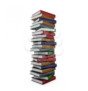 Royalty Free Clipart Image of a Stack of Books