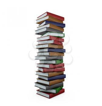 Royalty Free Clipart Image of a Stack of Books