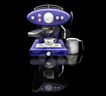 Royalty Free Clipart Image of a Coffee Machine