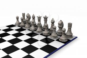 Royalty Free Clipart Image of a Chessboard