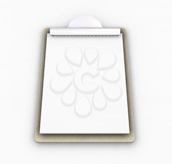 Royalty Free Clipart Image of a Clipboard