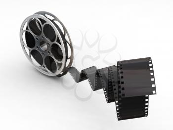 Royalty Free Clipart Image of a Film Reel