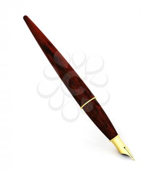 Royalty Free Clipart Image of a Fountain Pen