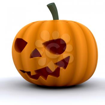 Royalty Free Clipart Image of a Jack-o-Lantern