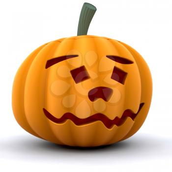 Royalty Free Clipart Image of a Jack-o-Lantern