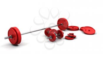 Royalty Free Clipart Image of Weights