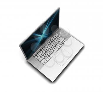 Royalty Free Clipart Image of a Laptop